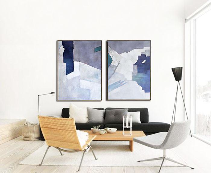 Set of 2 Contemporary Art #S105 - Click Image to Close